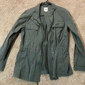 Gap size small army green utility jacket